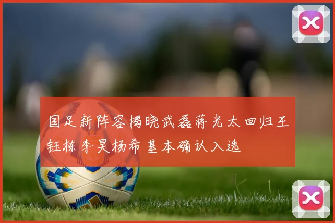 国足新阵容揭晓武磊蒋光太回归王钰栋李昊杨希基本确认入选